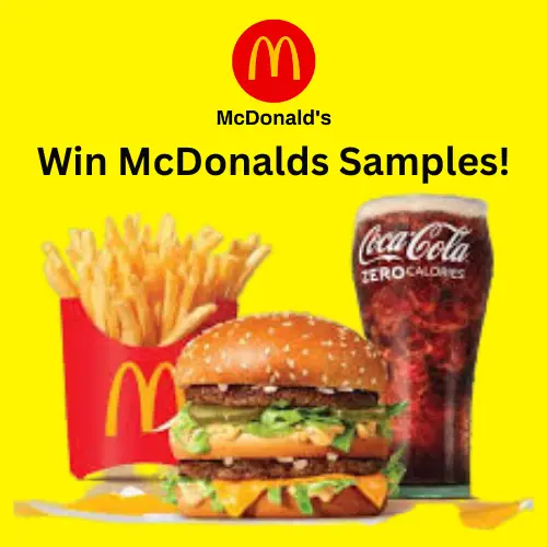 Finish One Last Step to Win McDonalds Samples!